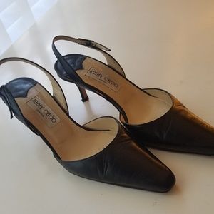Jimmy Choo London Vero Cuoio Black  Heels